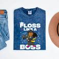 Floss Like A Boss Shirt Class Of 2019 Graduation Kids Mineral Wash Tshirts Mineral Navy