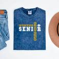 Football Senior Night Football Senior 2025 Graduation 19 Mineral Wash Tshirts Mineral Navy