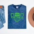Football Senior Night Football Senior 2025 Graduation 24 Mineral Wash Tshirts Mineral Navy