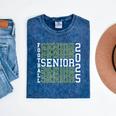 Football Senior Night Football Senior 2025 Graduation 56 Mineral Wash Tshirts Mineral Navy