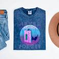 Never Forget Retro 80s 90s Nostalgia Mineral Wash Tshirts Mineral Navy