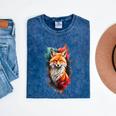 Fox For Fox Lovers Men Women Kids Introverts Mineral Wash Tshirts Mineral Navy