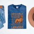 Fox Red Labrador Retriever Introvert Foxred Lab Mineral Wash Tshirts Mineral Navy