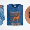 Fox Red Labrador Retriever Introvert Foxred Lab Mineral Wash Tshirts Mineral Navy