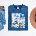 Frutiger Aero Aesthetic Tech Great Wave Of Kanagawa Fishes Raglan Baseball Tee Mineral Wash Tshirts Mineral Navy Frutiger Aero Aesthetic Tech Great Wave Of Kanagawa Fishes Raglan Baseball Tee Mineral Wash Tshirts Mineral Navy