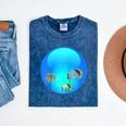 Frutiger Aero Aesthetic Tech Orb Fishes Raglan Baseball Tee Mineral Wash Tshirts Mineral Navy
