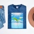 Frutiger Aero Aesthetics Mineral Wash Tshirts Mineral Navy