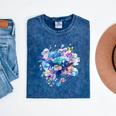 Frutiger Aero Y2K Fish Mineral Wash Tshirts Mineral Navy