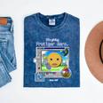 Frutiger Aero Y2K Meme Graphic 2000s Nostalgia Premium Mineral Wash Tshirts Mineral Navy