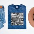 Frutiger Aero Y2K Old School Retro Vibes Mineral Wash Tshirts Mineral Navy