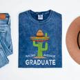 Fun High School College Graduate Humor Graduation Mineral Wash Tshirts Mineral Navy