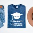 Funny Graduate Joke Mens Womens Graduation Gifts Mineral Wash Tshirts Mineral Navy