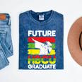 Future HBCU African American Gradute Graduation Mineral Wash Tshirts Mineral Navy