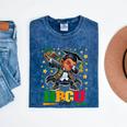 Future HBCU Grad Dabbing Kid Graduation For Boys Kids Mineral Wash Tshirts Mineral Navy