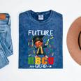 Future HBCU Grad History Boy Graduation HBCU Kids Mineral Wash Tshirts Mineral Navy