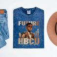 Future HBCU Grad History Boy Kids Graduation HBCU Mineral Wash Tshirts Mineral Navy