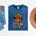 Future HBCU Grad History Boys Kids Graduation HBCU Mineral Wash Tshirts Mineral Navy