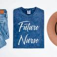 Future Nurse Shirt Cute Graduation Grad Mineral Wash Tshirts Mineral Navy
