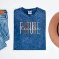 Future Teacher Educator Teacher In Progress Graduation Mineral Wash Tshirts Mineral Navy
