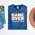 Game Over Class Of 2018 Graduation Shirt Mineral Wash Tshirts Mineral Navy