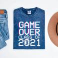 Game Over Class Of 2021 Video Games Graduation Gamer Mineral Wash Tshirts Mineral Navy