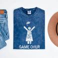 Game Over Graduate Gaming Graduation Cap Class Of 2018 Tee Mineral Wash Tshirts Mineral Navy