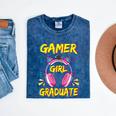 Gamer Girl Graduate Shirt Girls Kids Gamer Graduation Mineral Wash Tshirts Mineral Navy