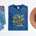 Gen X Lots Of Memories No Evidence Nostalgia Throwback Quote Premium Tri-Blend Mineral Wash Tshirts Mineral Navy