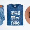 Gentle Nostalgia Plea Please Be Patient I'm From The 1900s Premium Mineral Wash Tshirts Mineral Navy