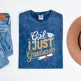 Girl I Just Graduated Spanish Grad Girls Graduation Mineral Wash Tshirts Mineral Navy