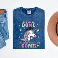 Girls Pre-K Graduation Magical Unicorn Mineral Wash Tshirts Mineral Navy
