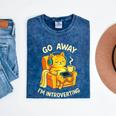 Go Away I'm Introverting Cat Coffee Headphones Mineral Wash Tshirts Mineral Navy Go Away I'm Introverting Cat Coffee Headphones Mineral Wash Tshirts Mineral Navy