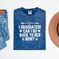 CAN I GO BACK TO BED Shirt Graduation For Him Her Mineral Wash Tshirts Mineral Navy