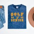Golf Senior Night Golf Senior 2025 Graduation 14 Mineral Wash Tshirts Mineral Navy