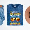 Goodbye 3rd Grade Graduation To 4th Grade First Summer Beach Mineral Wash Tshirts Mineral Navy