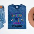 Goodbye 5th Grade Graduation 2025 6th Grade Graduate Kids Mineral Wash Tshirts Mineral Navy