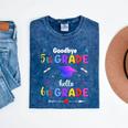 Goodbye 5th Grade Graduation Class Of 2023 Hello 6th Grade Mineral Wash Tshirts Mineral Navy