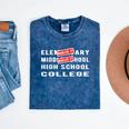 Goodbye 8th Grade Graduate Middle School Graduation Mineral Wash Tshirts Mineral Navy