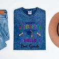 Goodbye Kindergarten Graduation Class 2025 1st Grade Kids Mineral Wash Tshirts Mineral Navy
