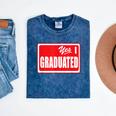 Graduate Class Of 2025 Senior Graduation End Of School Year Mineral Wash Tshirts Mineral Navy