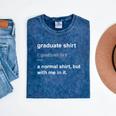 Graduate Graduation Graduated Graduating T-Shirt Mineral Wash Tshirts Mineral Navy