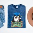Graduate Penguin Class Of 2025 Kids Graduation Mineral Wash Tshirts Mineral Navy