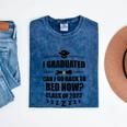 I Graduated Can I Go Back To Bed Class Of 2022 Graduation Mineral Wash Tshirts Mineral Navy