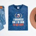 I Graduated Can I Go Back To Bed Graduation Mineral Wash Tshirts Mineral Navy