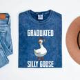 Graduated Silly Goose Student Graduation 2026 Grad Mineral Wash Tshirts Mineral Navy