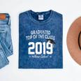 Graduated Top Of The Class 2019 Home School Graduation Shirt Mineral Wash Tshirts Mineral Navy