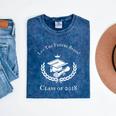 Graduation Her Him 2018 Men Women Girl Boy Kid Mineral Wash Tshirts Mineral Navy