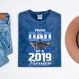 Graduation 2019 TShirt Proud Dad Of Senior Mineral Wash Tshirts Mineral Navy