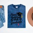 Graduation 2025 Senior 2025 Class Of 2025 Graduate Mineral Wash Tshirts Mineral Navy