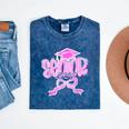 Graduation 2026 Senior 2026 Class Of 2026 Coquette Pink Girl Mineral Wash Tshirts Mineral Navy